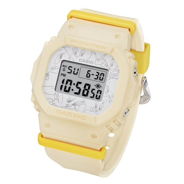 Casio G-Shock Baby-G Tweety Bird Looney Tunes Yellow Watch