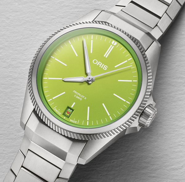 Oris ProPilot X Kermit Frog Muppets Calibre 400 Titanium Green