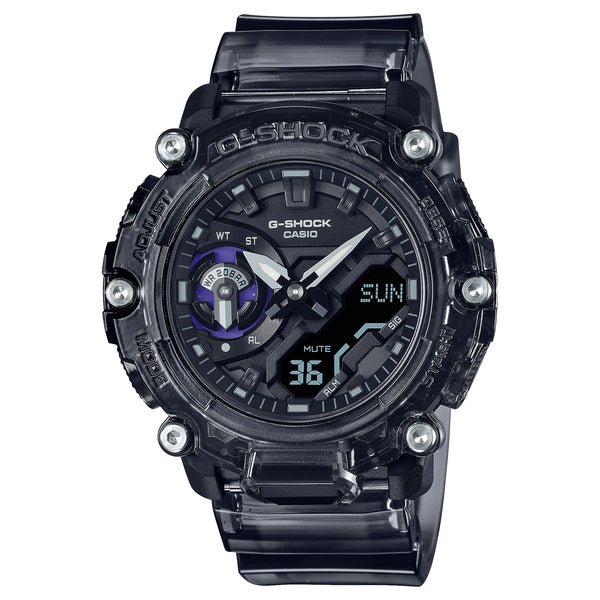 CASIO G-Shock GA2200SKL-8A Sound Waves Skeleton Translucent Grey