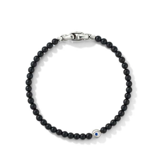 David Yurman Spiritual Beads Cross Station Bracelet with Black Onyx