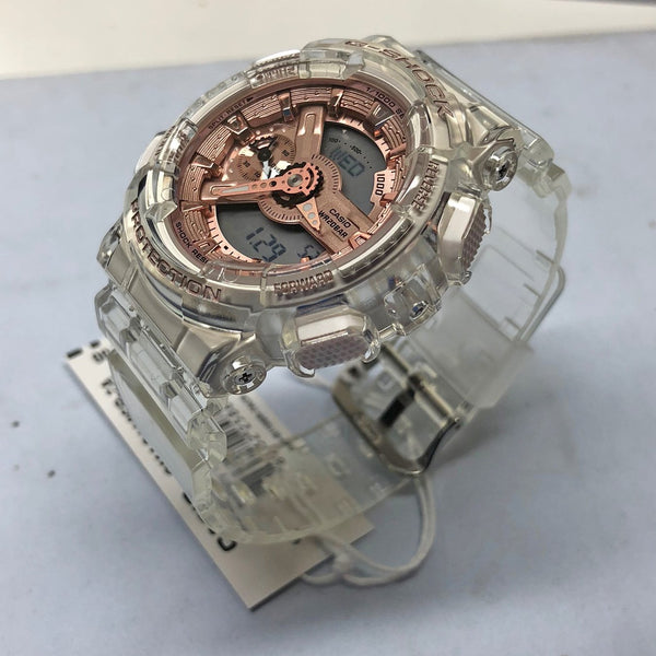 Casio G-Shock GMAS110SR-7A Transparent Rose Gold Metallic