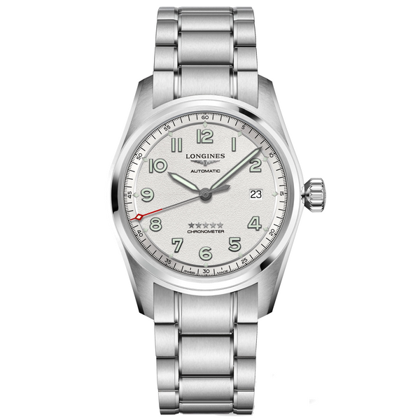 Longines Spirit 40MM Automatic Chronometer Silver Dial Watch