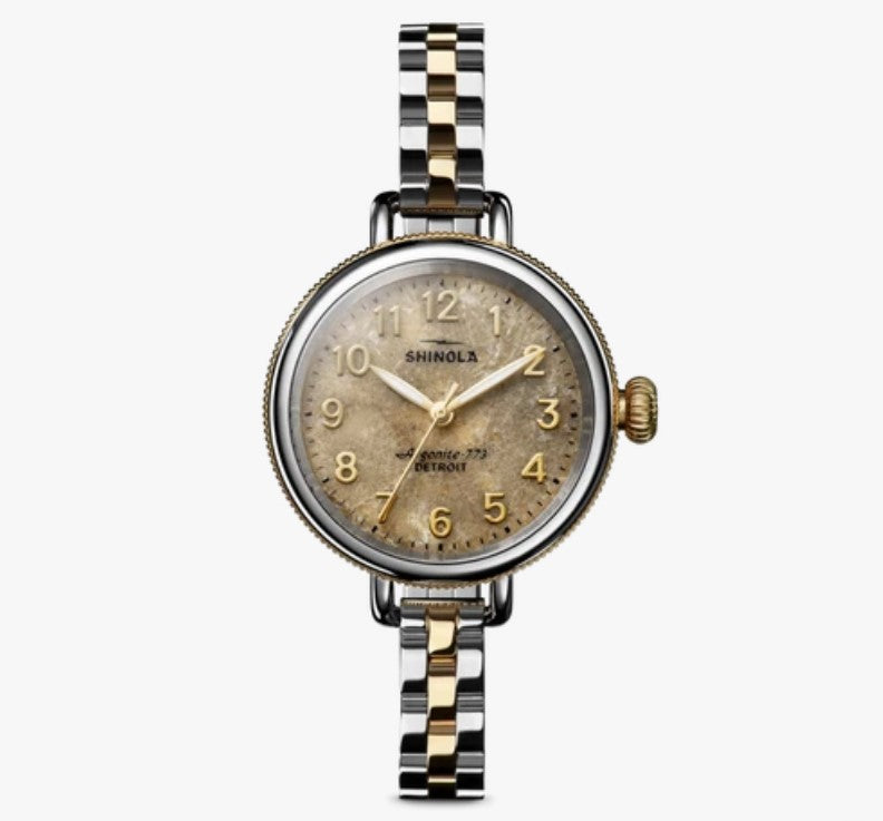 Shinola Petoskey Dial Birdy 34MM Two-Tone Watch