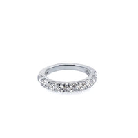 JB Star Platinum Cushion Cut Diamond Band