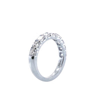 JB Star Platinum Cushion Cut Diamond Band