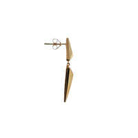 14K Yellow Gold Diamond Drop Earrings