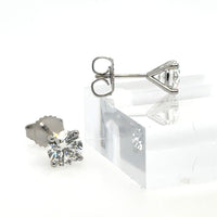 Platinum Four-Prong Martini Stud Earrings 1.50 Carats