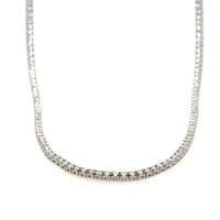 14K White Gold Approx. 8.00 Carats Diamond Tennis Necklace