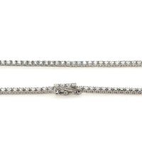 14K White Gold Approx. 8.00 Carats Diamond Tennis Necklace