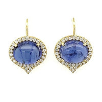 Lauren K. 18K Yellow Gold Tanzanite and Diamond Earrings