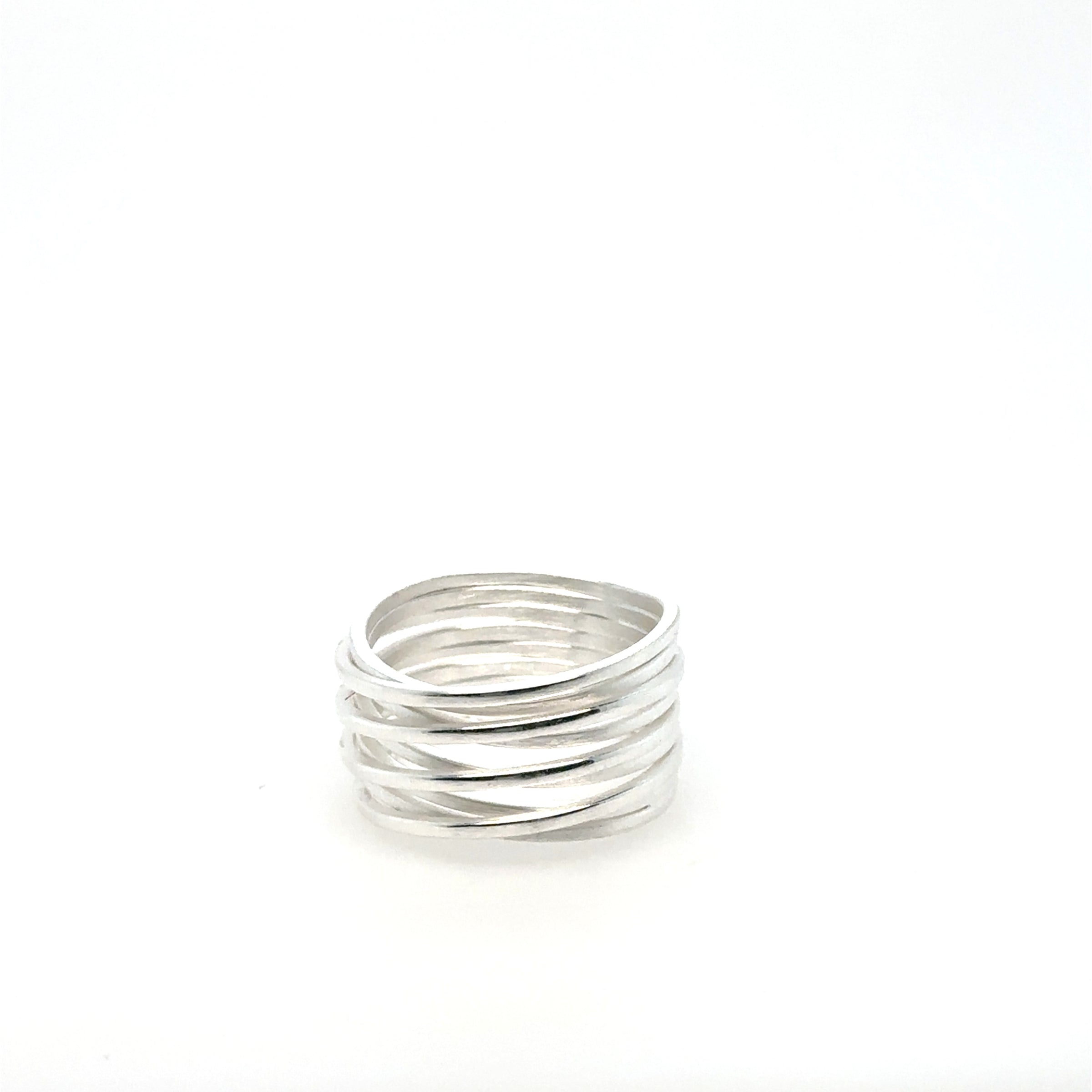 Sterling Silver Wide Stackable Ring