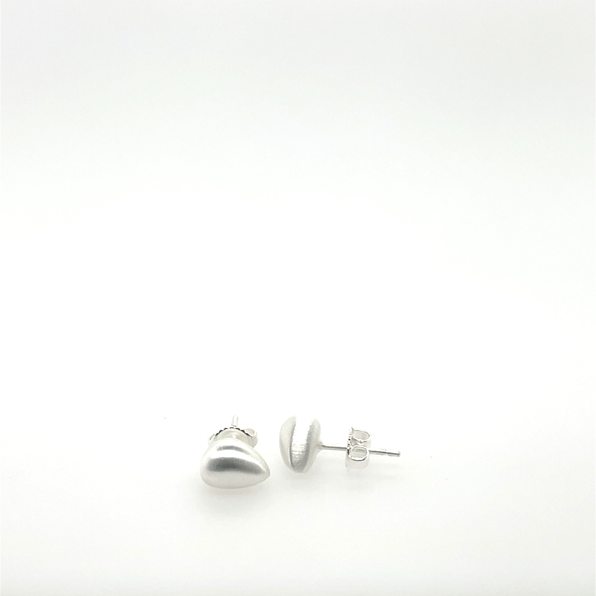 Sterling Silver Heart Stud Earrings
