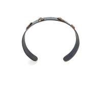 Lika Behar Tricolor Textured "Ripple" Cuff Diamond Bracelet