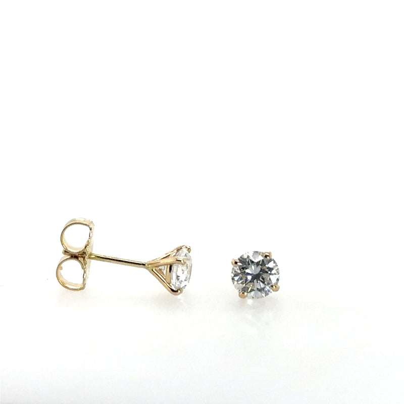 Pre-Owned 14K Yellow Gold Diamond Stud Earrings .95 Carats - NAGI