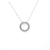 Pre-Owned 14K White Gold Circle of Diamond Necklace