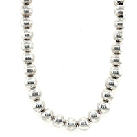 Pre-Owned Sterling Silver Bead Necklace