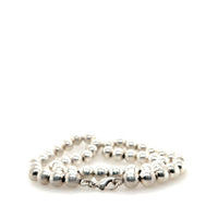 Pre-Owned Sterling Silver Bead Necklace