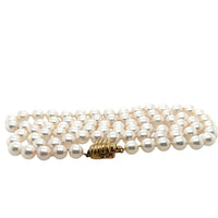 Pre-Owned 14K Yellow Gold Pearl Necklace wth Shrimp Clasp