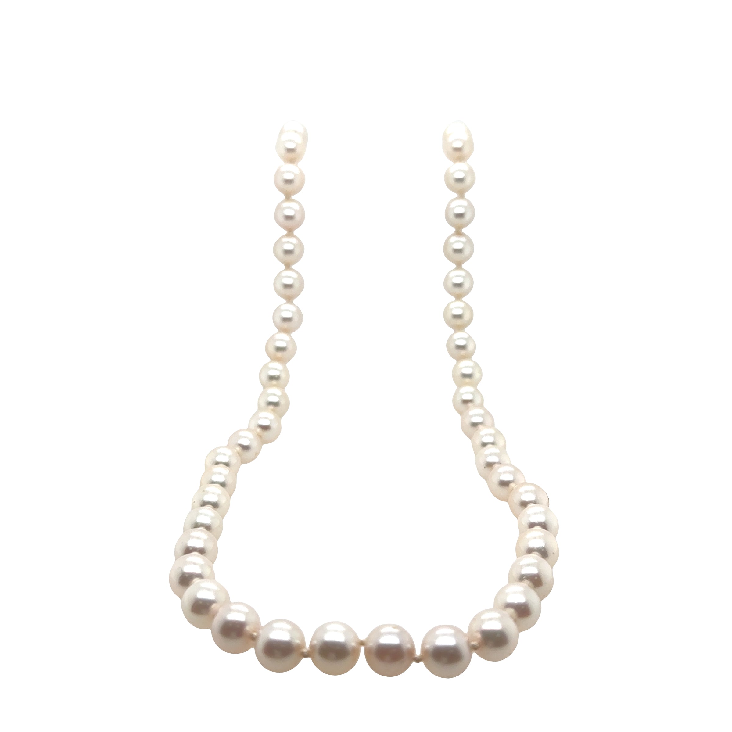 Pre-Owned 14K Yellow Gold Pearl Necklace wth Shrimp Clasp