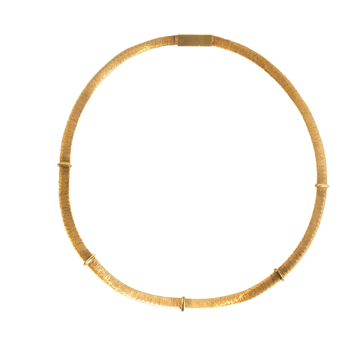 Pre-Owned 18K Yellow Gold 5 Stations Diamond Necklace - NAGI