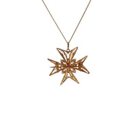 Pre-Owned 18K Yellow Gold Maltese Cross Necklace