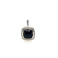 Pre-Owned David Yurman Black Onyx with Diamond Bale Pendant
