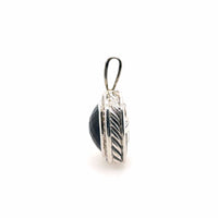 Pre-Owned David Yurman Black Onyx with Diamond Bale Pendant