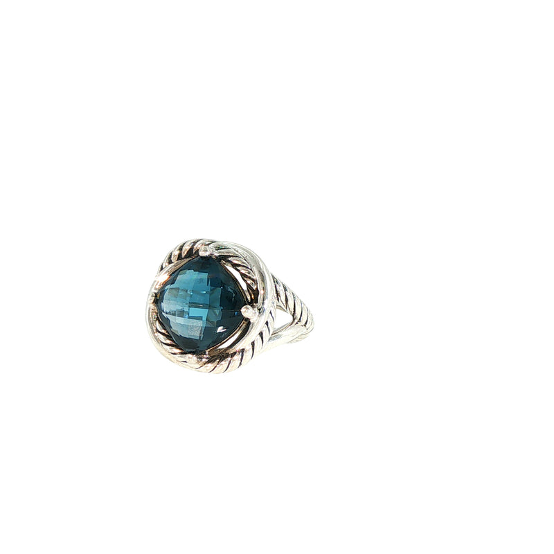 Pre-Owned David Yurman Sterling Silver Blue Topaz Ring - NAGI