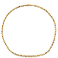 Pre-Owned 14K Yellow Gold Diamond Cut Rope Chain