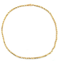 Pre-Owned 14K Yellow Gold Diamond Cut Rope Chain