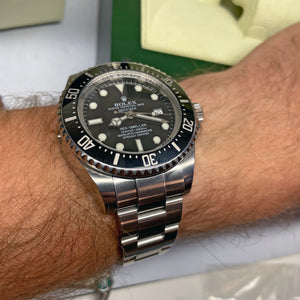 Pre-Owned Rolex Sea Dweller DeepSea Oyster Steel 44mm Black Watch 116660