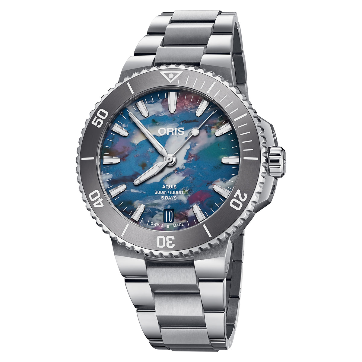 Oris Aquis Date Upcycle Calibre 400 43.50MM Multi-Colored Dial Watch
