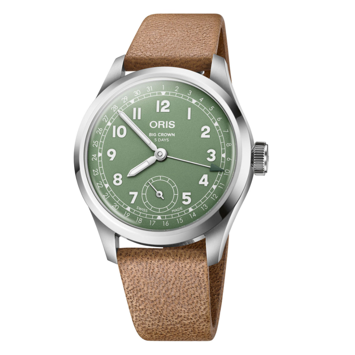 Oris Big Crown Pointer Date Calibre 403  40MM Green Dial Watch