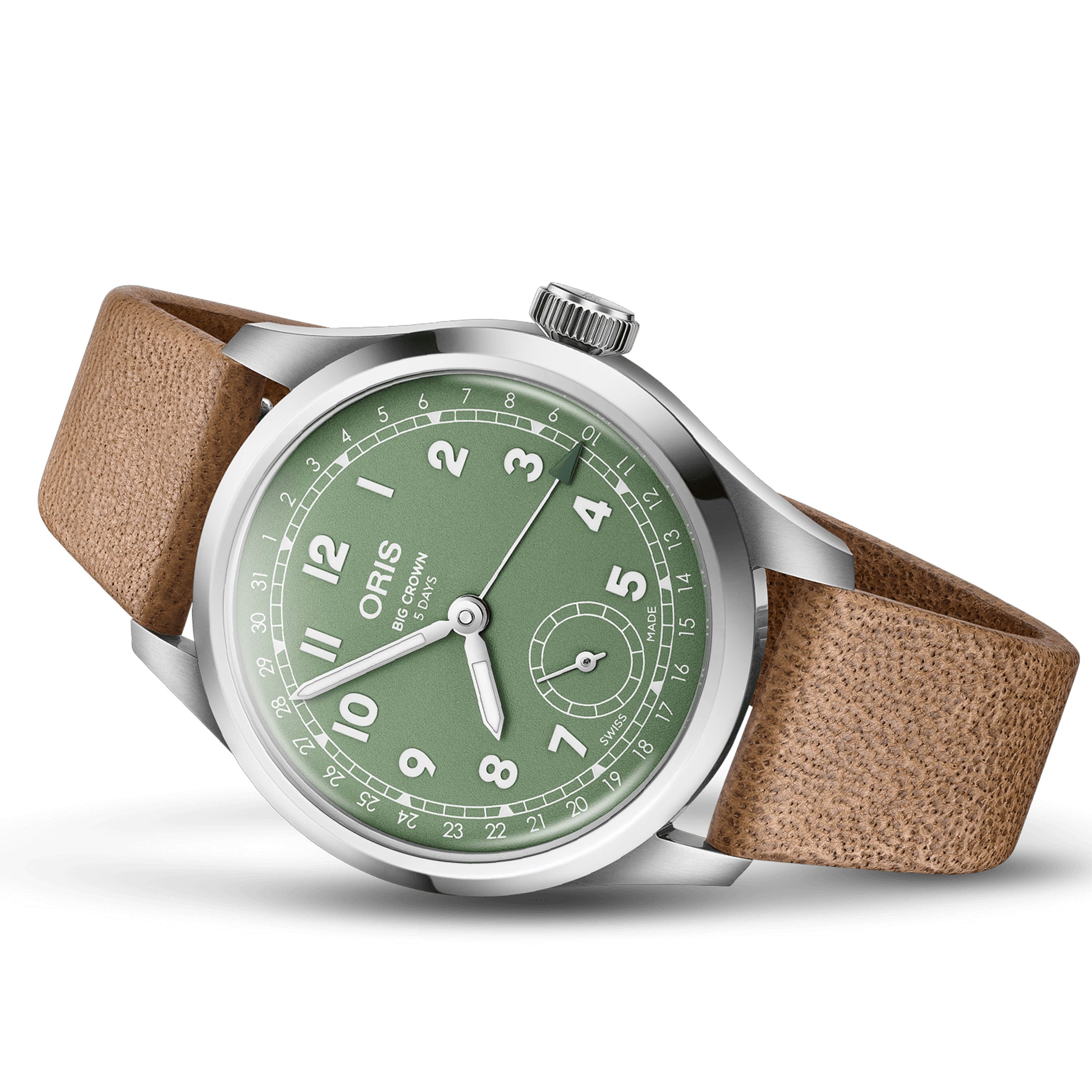 Oris Big Crown Pointer Date Calibre 403  40MM Green Dial Watch