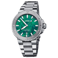 Oris Aquis X Bracenet 43.50MM Green Dial Watch