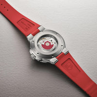 Oris 43.50MM Aquis Date Relief Red Strap Watch