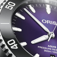 Oris Aquis Date Taste of Summer 43.50MM Purple Dial Watch