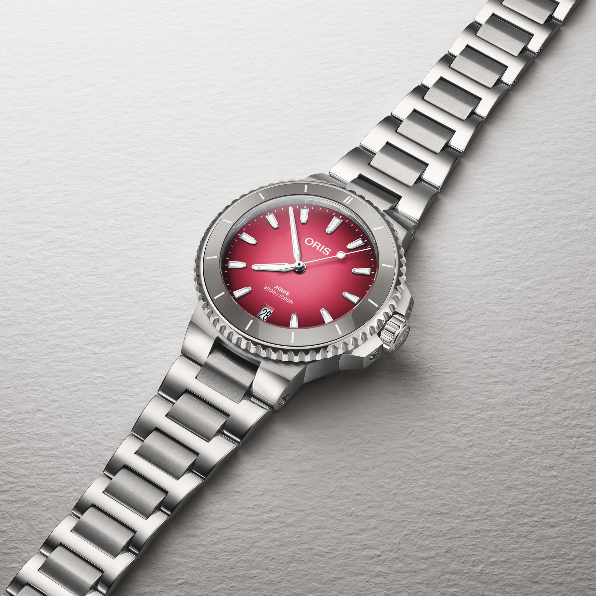 Oris Aquis Date Tasteof Summer 36.50MM Pink Dial Watch