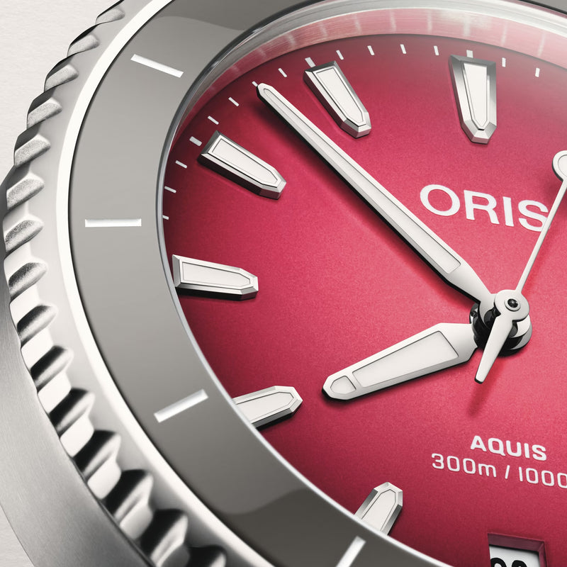 Oris Aquis Date Tasteof Summer 36.50MM Pink Dial Watch