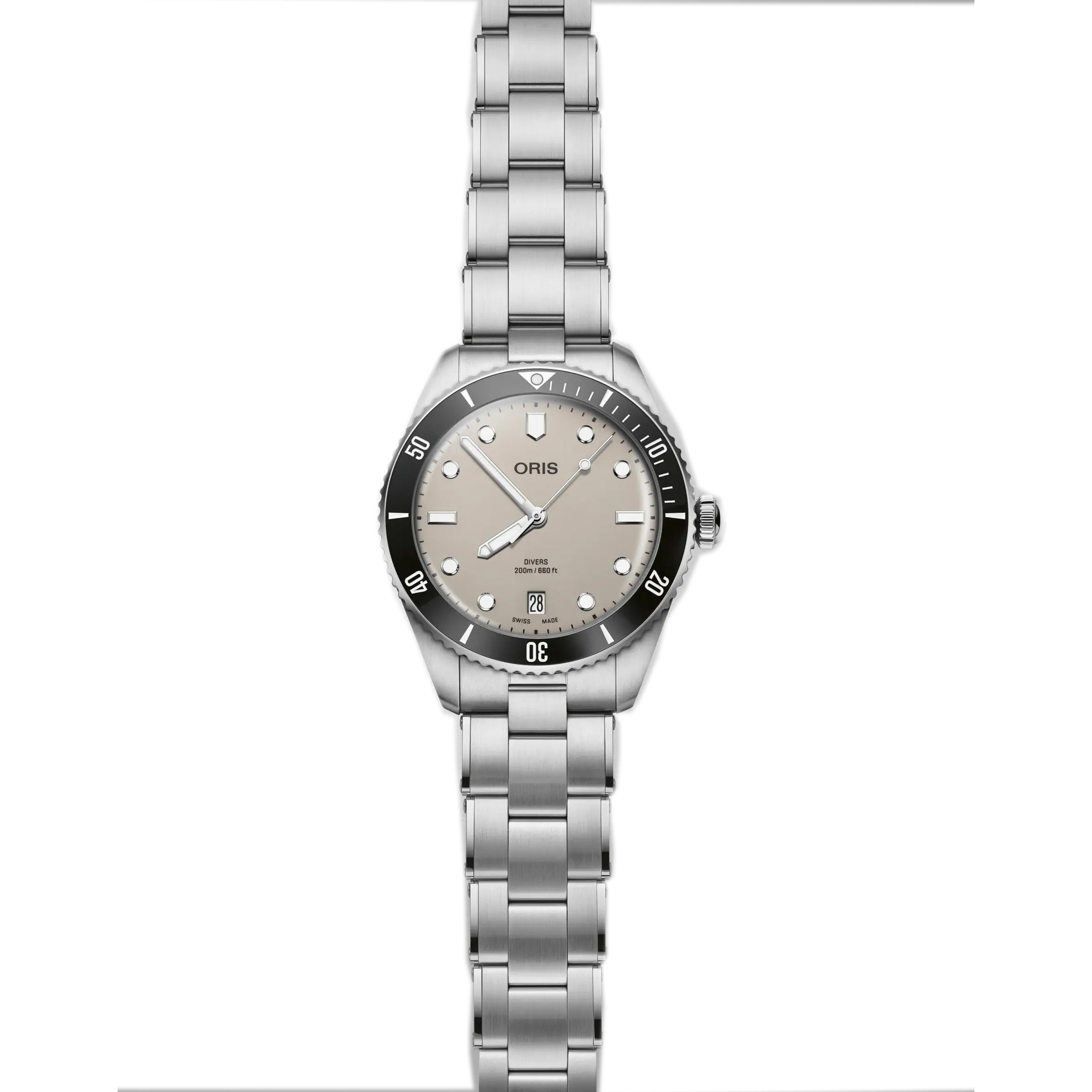 Oris Divers Date 39MM Beige Dial Watch