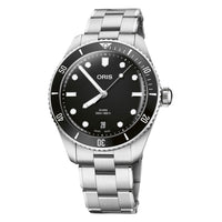 Oris Divers Date 39MM Black Dial Watch
