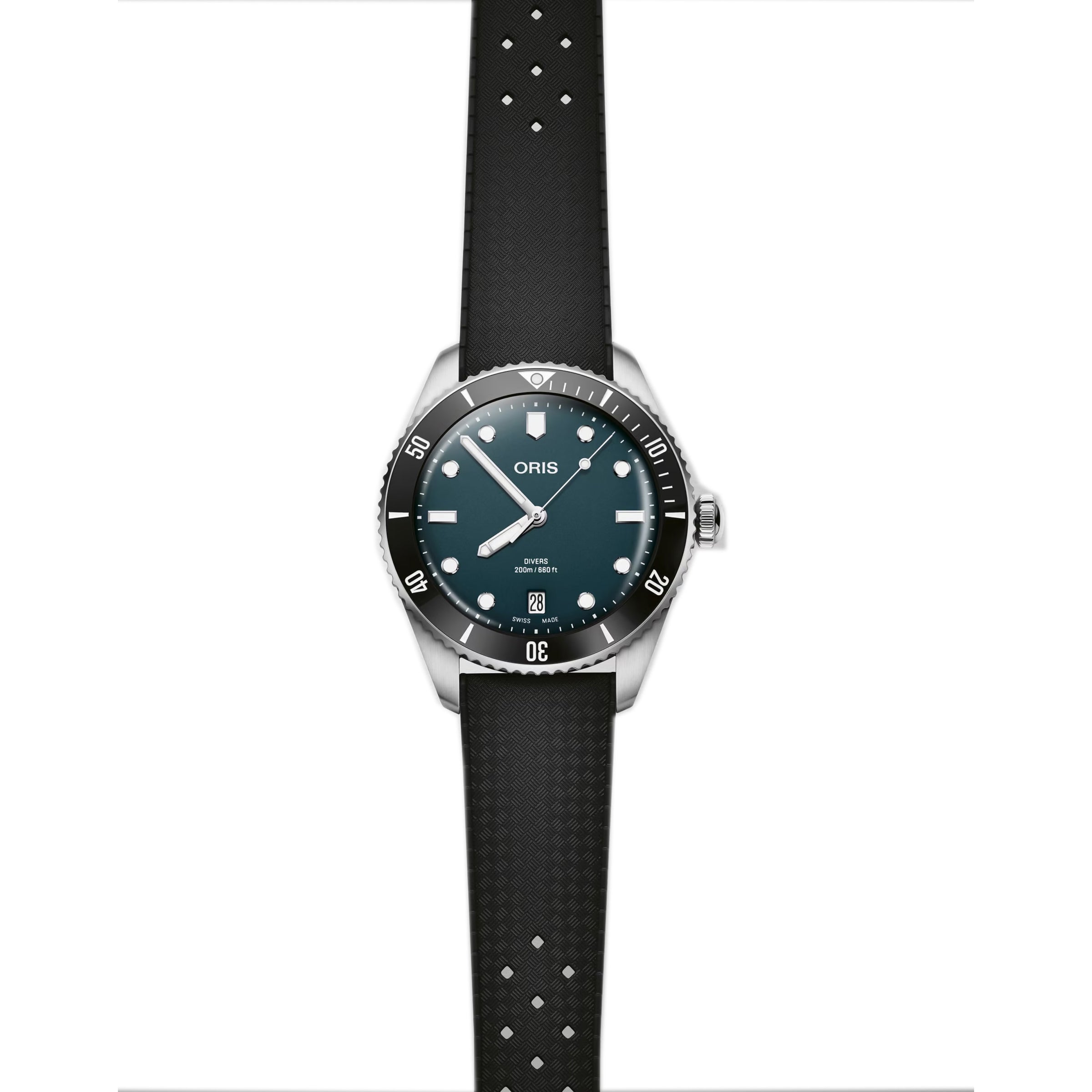 Oris Divers Date 39MM Blue Dial Extra Strap Watch