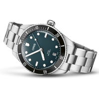 Oris Divers Date 39MM Blue Dial Extra Strap Watch