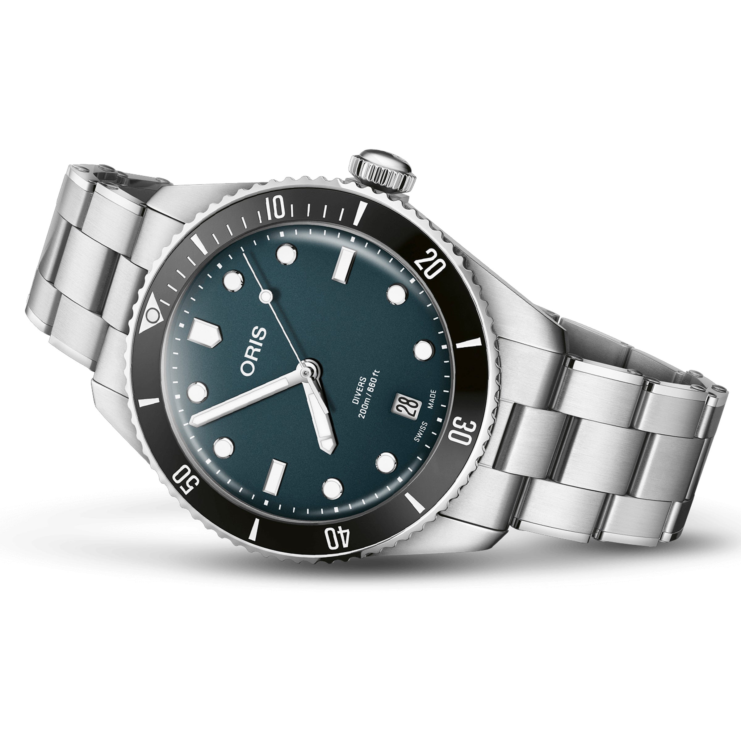 Oris Divers Date 39MM Blue Dial Extra Strap Watch