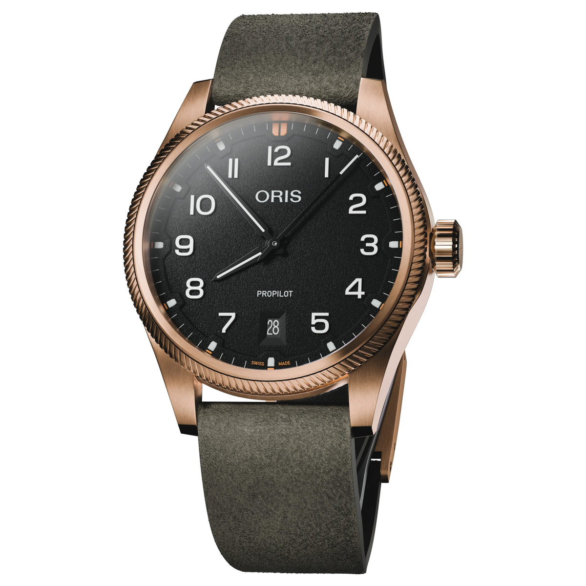 Oris ProPilot Date 41MM Grainy Black Dial Bronze Case Automatic Watch