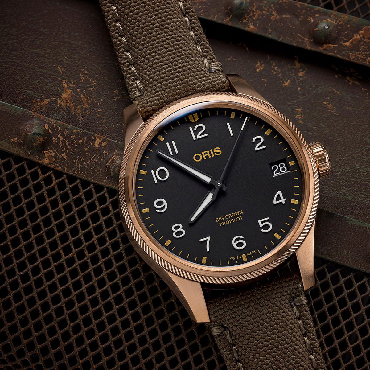 Oris Big Crown ProPilot Big Date 41MM Black Dial Bronze Case Watch