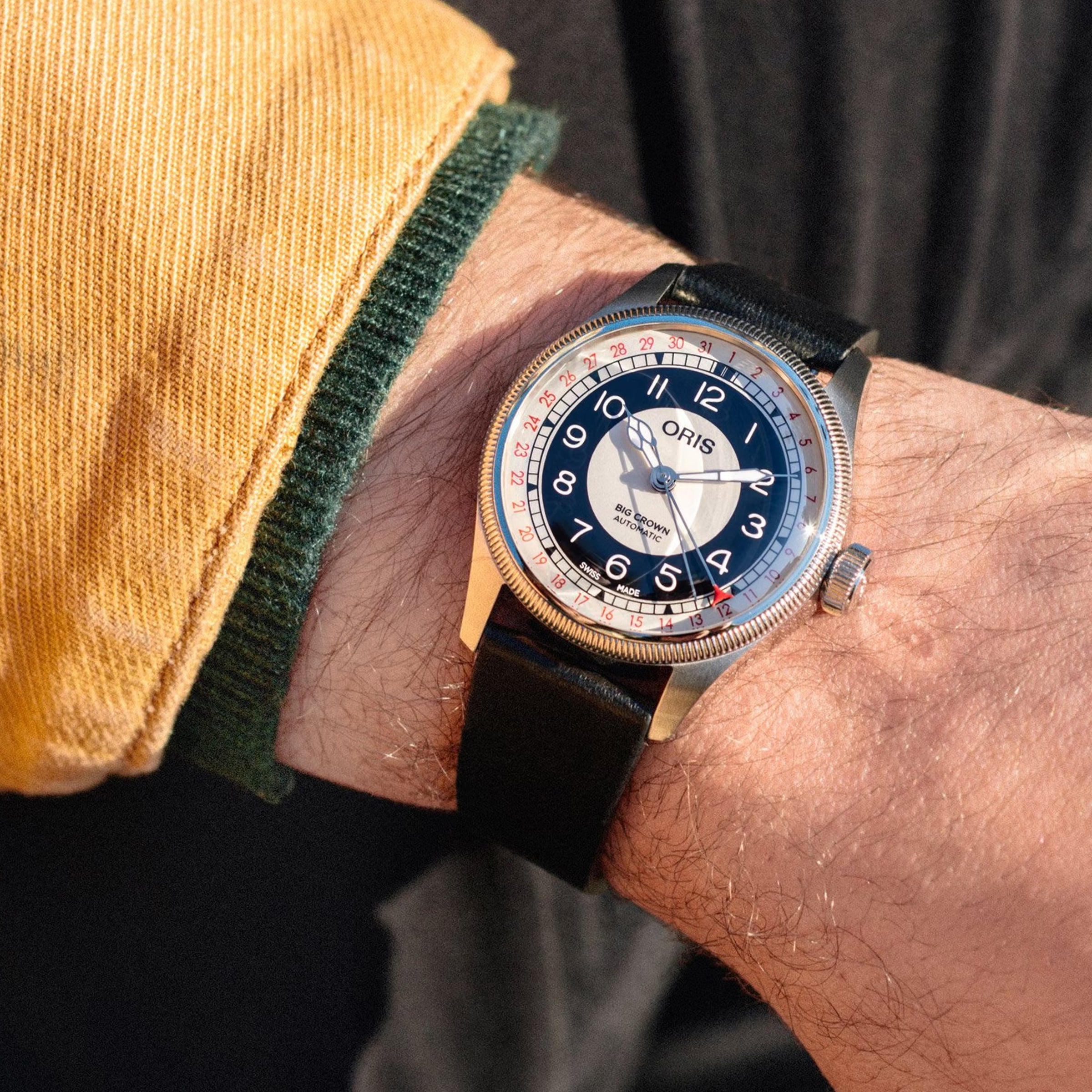 Oris Big Crown Pointer Date Bullseye 38MM Watch