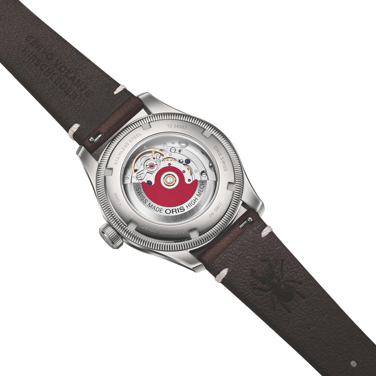 Oris Big Crown X Cervo Volante 38MM Burgundy Dial Automatic Watch - NAGI