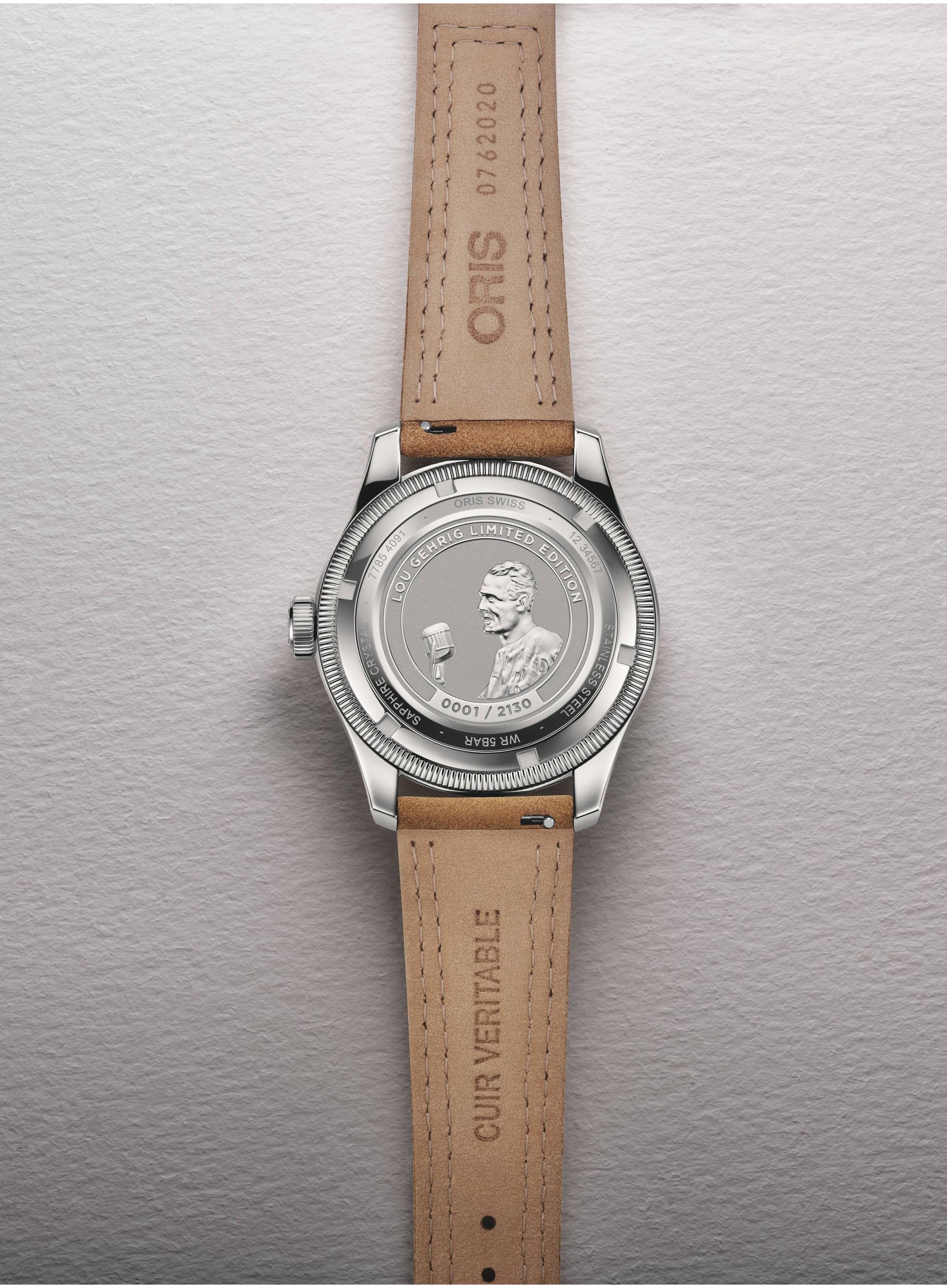 Oris Lou Gehrig Limited Edition 40mm Big Crown Watch 01 754 7785 4091-Set