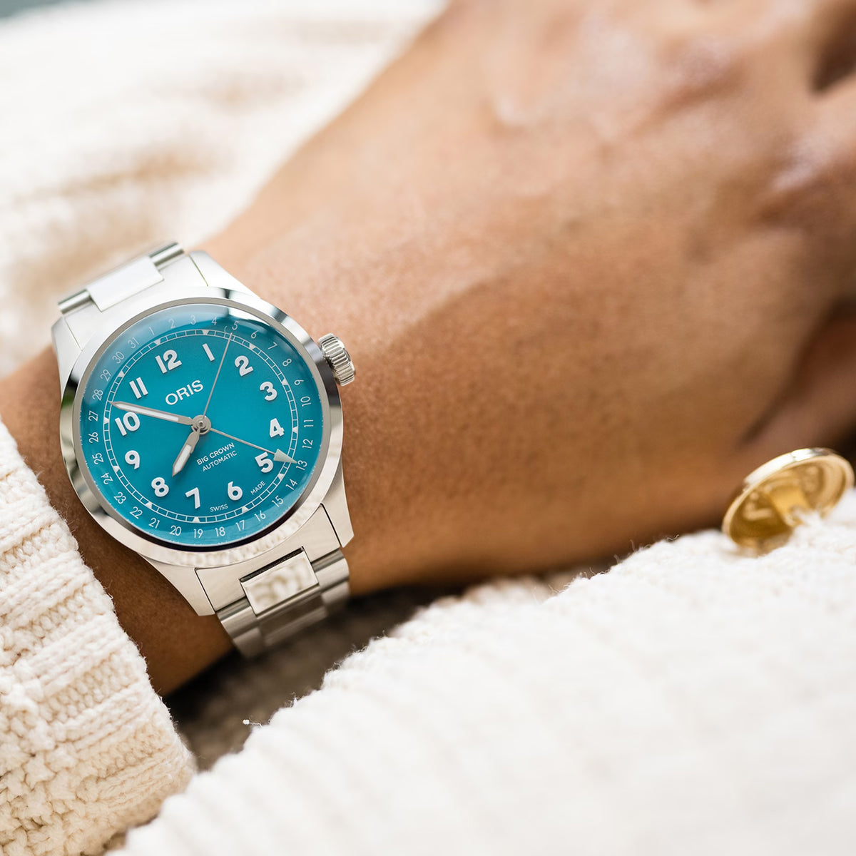 Oris Big Crown Pointer Date 40MM Blue Dial Watch
